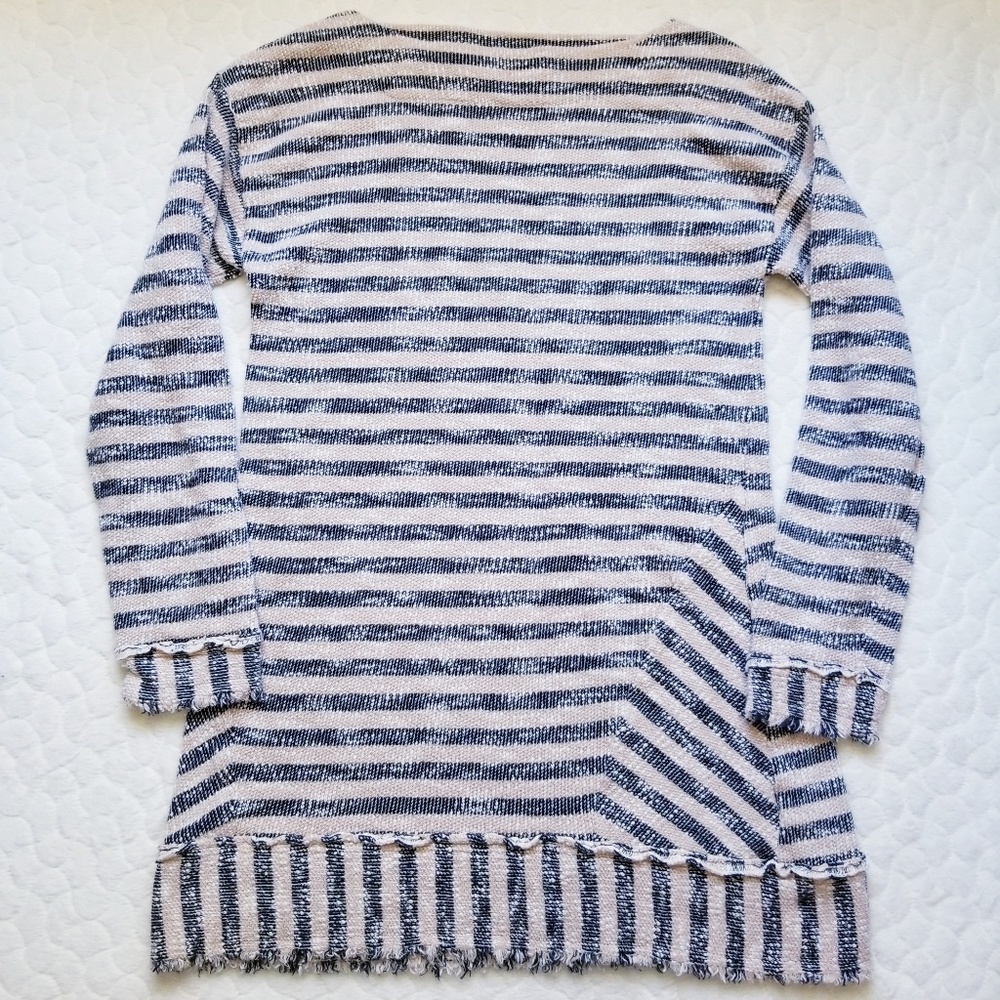 Striped Navy and White Women’s Sweater